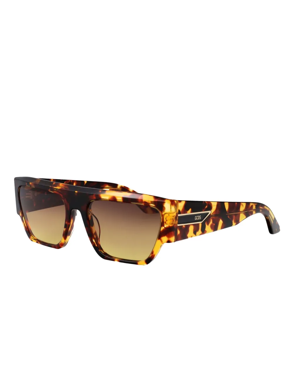 GCDS tortoiseshell geometric sunglasses Bruin