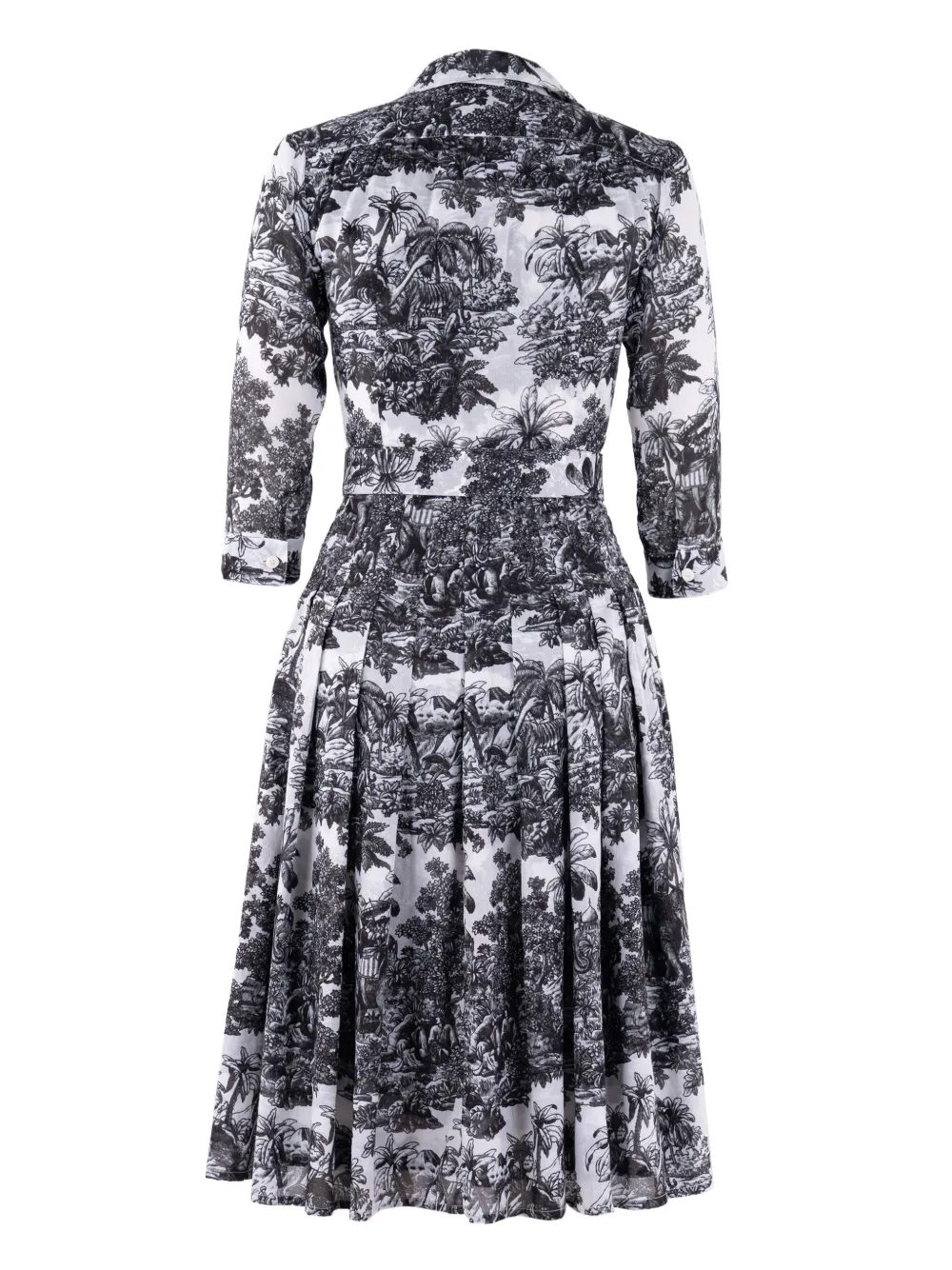 Samantha Sung cotton midi dress - Zwart