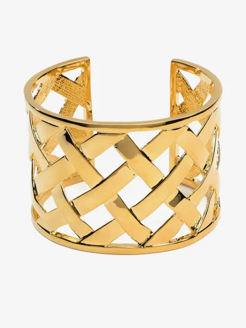 Kenneth Jay Lane Basketweave cuff