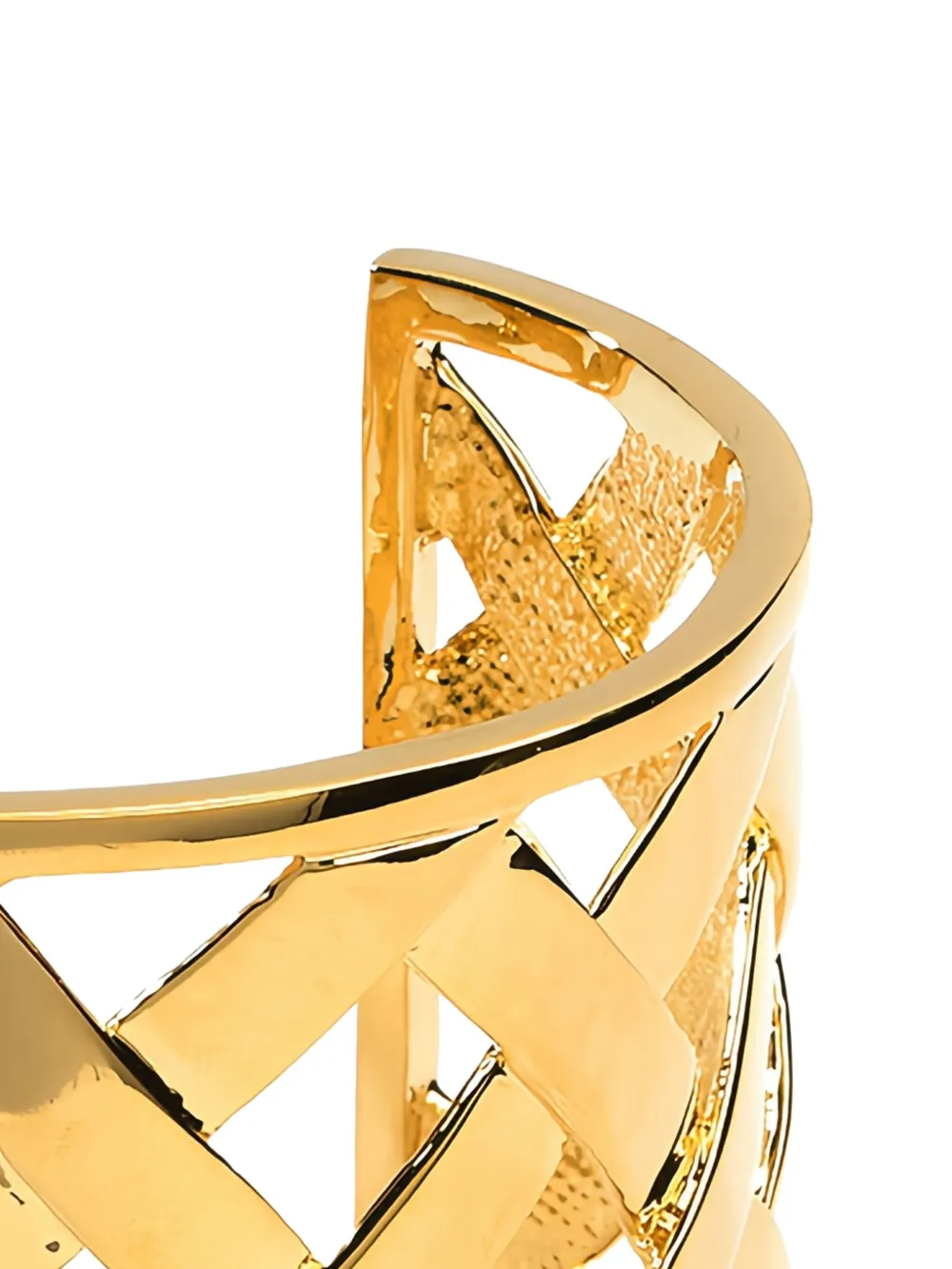 Kenneth Jay Lane Basketweave armband - Goud