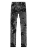 RTA Bryant I Flower Acid Wash ""Grey"" jeans - Black