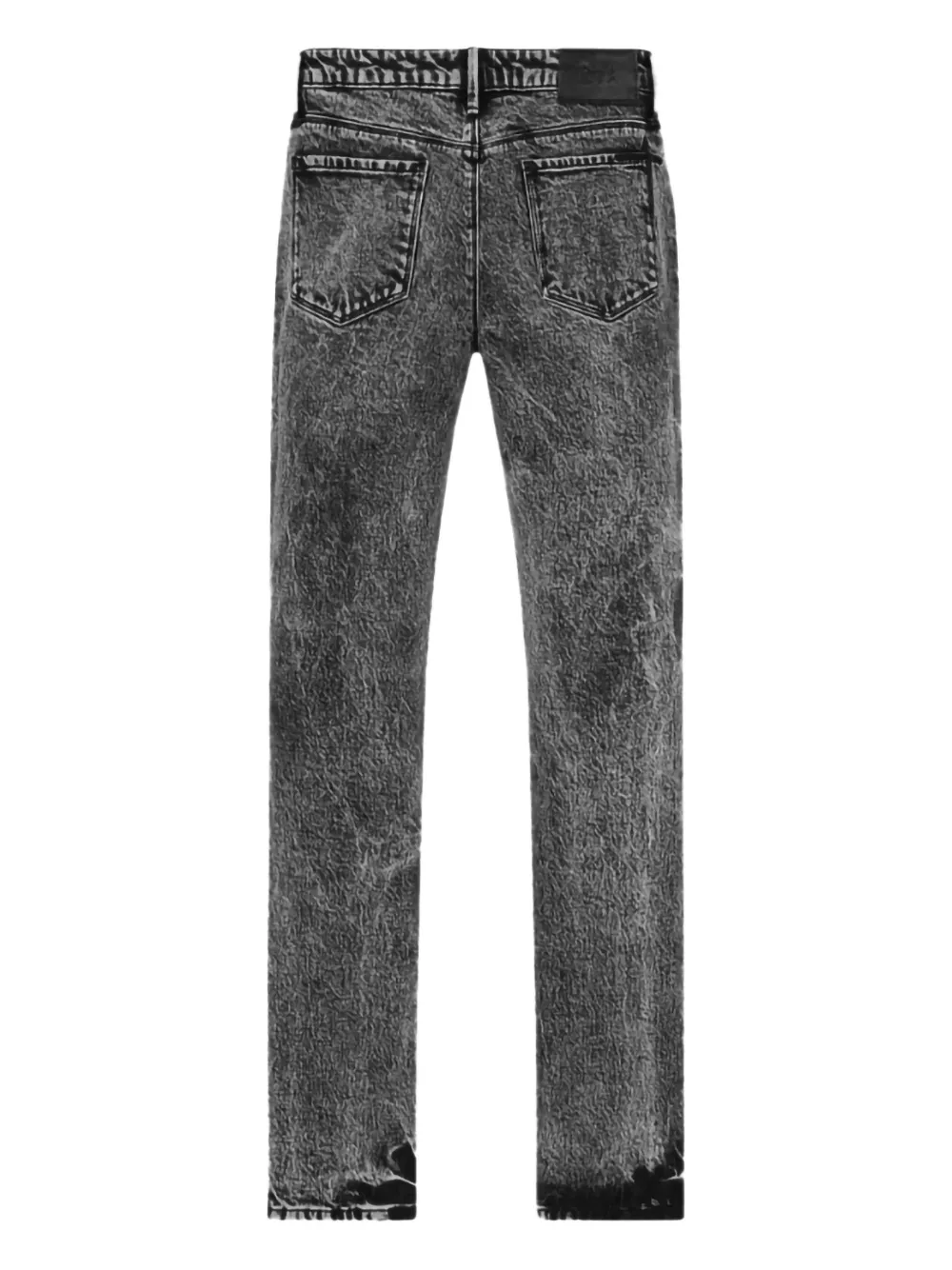 RTA Bryant I Flower Acid Wash Grey jeans - Zwart