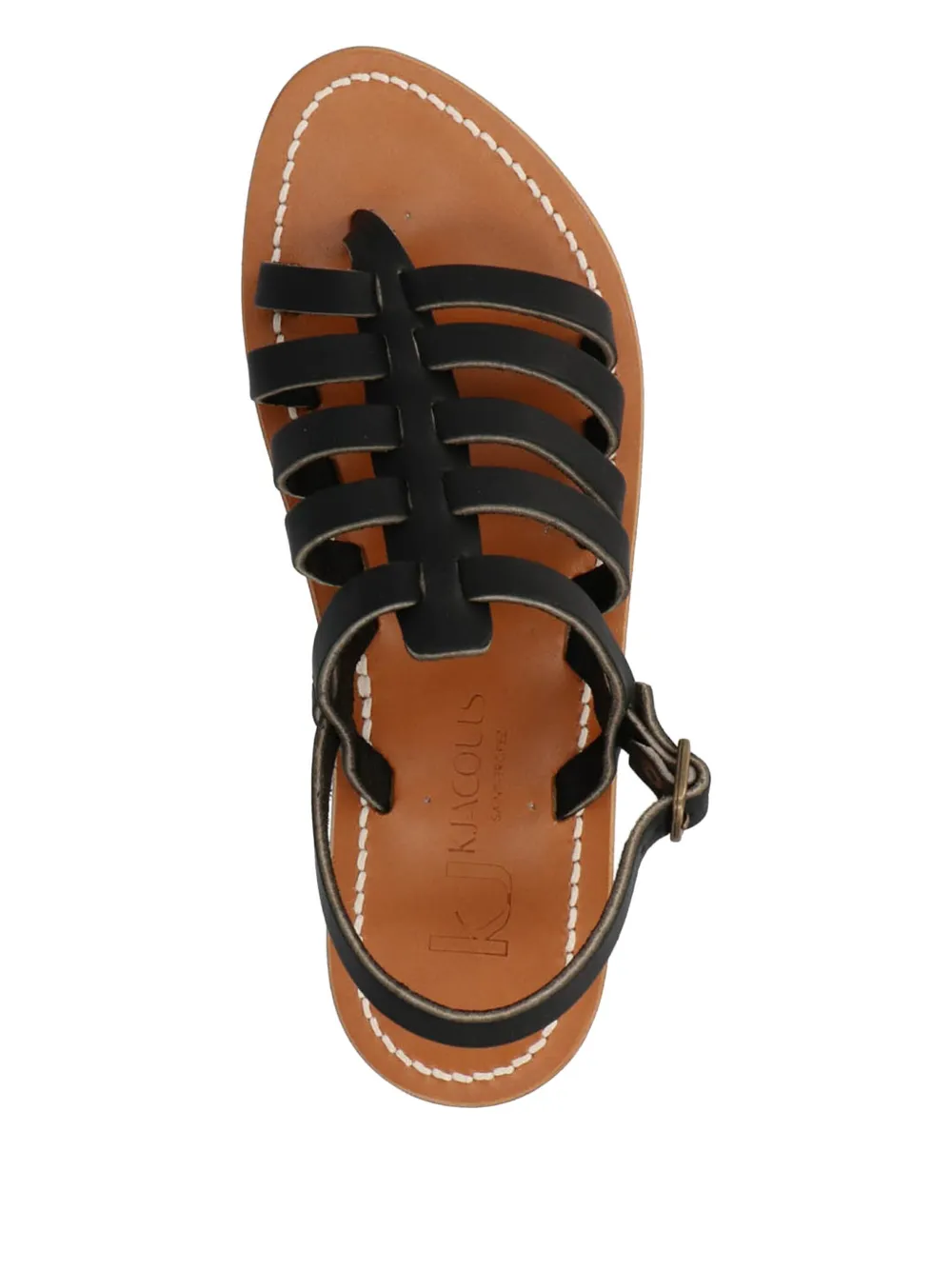 K. Jacques Homere leather ankle-strap sandals Black