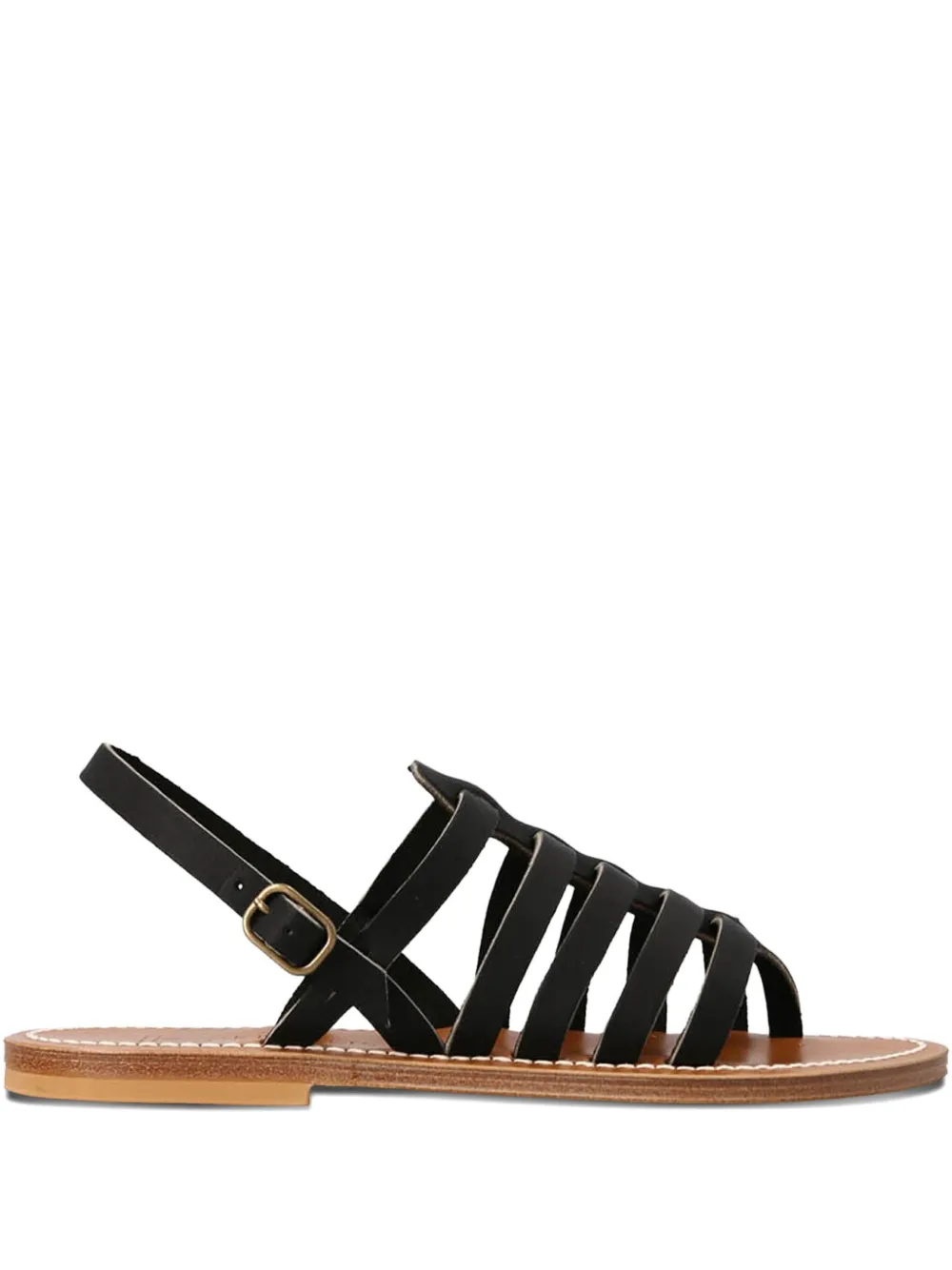 K. Jacques Homere leather ankle-strap sandals Black