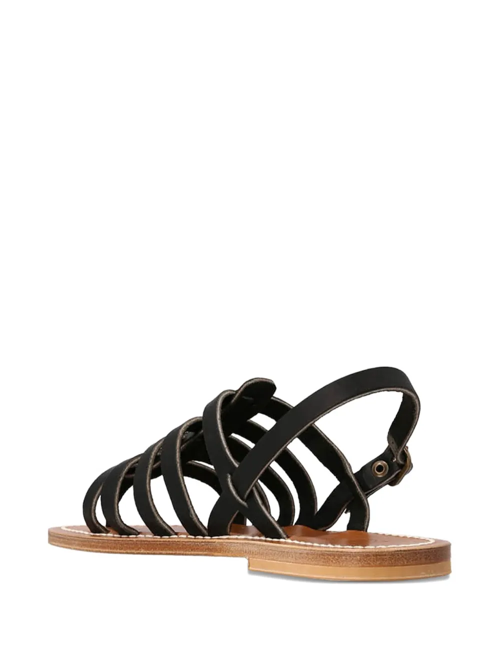 K. Jacques Homere leather ankle-strap sandals Black