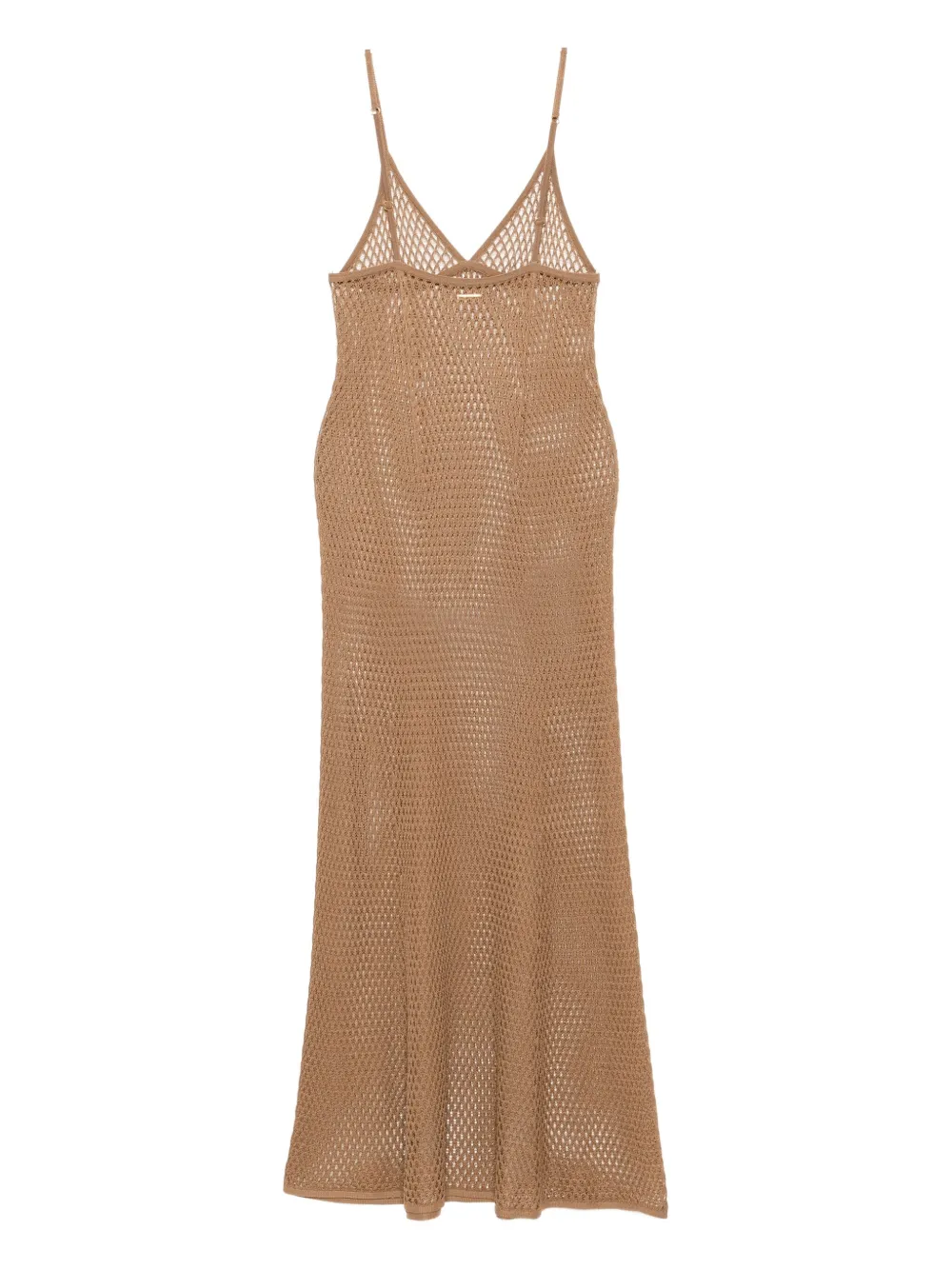 Kiki de Montparnasse Gehaakte maxi-jurk Beige