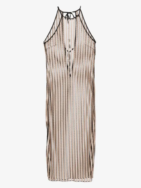 Kiki de Montparnasse Rayee Halter Tie dress