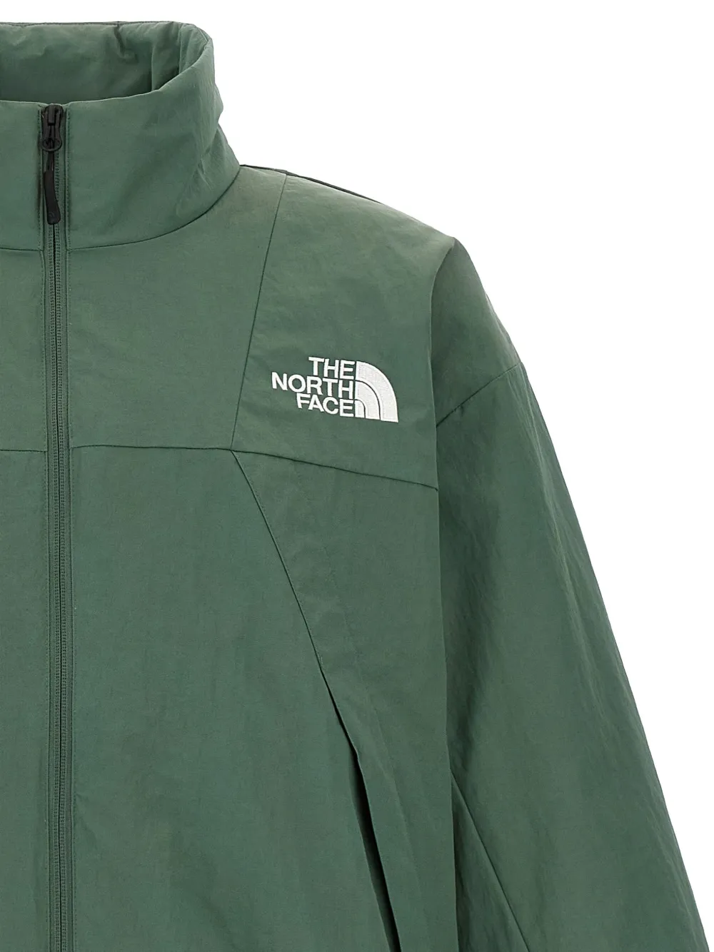 The North Face Jack met rits en kraag Groen