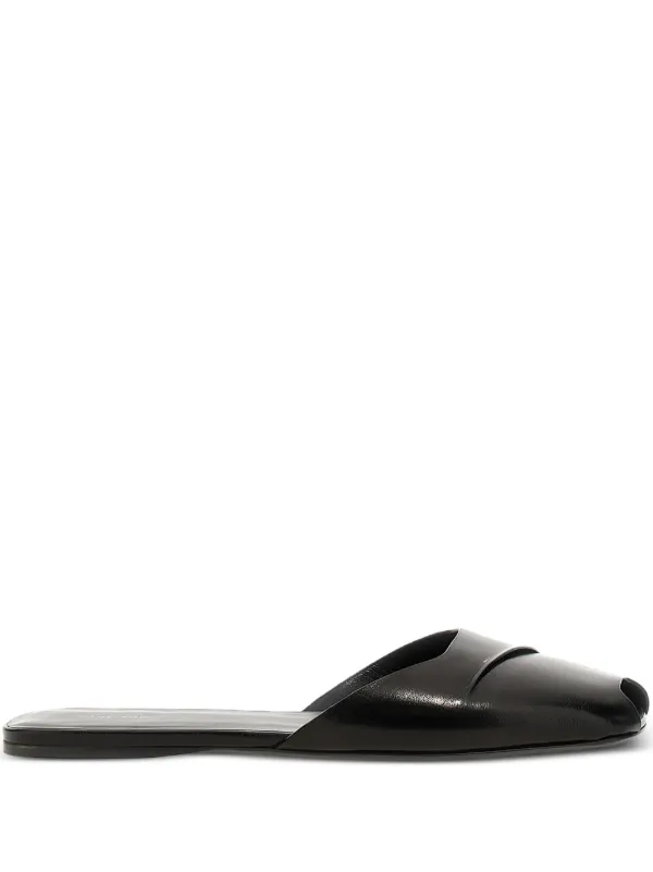 サンダル・ミュール THE ROW 'Milla Flat' sandals Black The Row Milla Flat Sandals | Black | FARFETCH JO