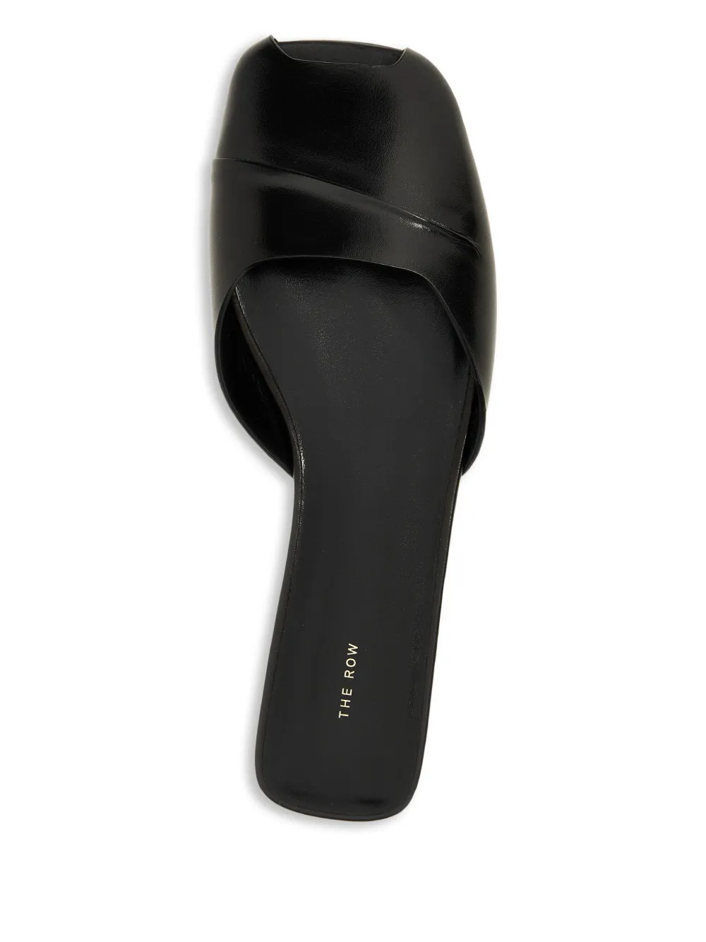 The Row Milla platte sandalen Zwart