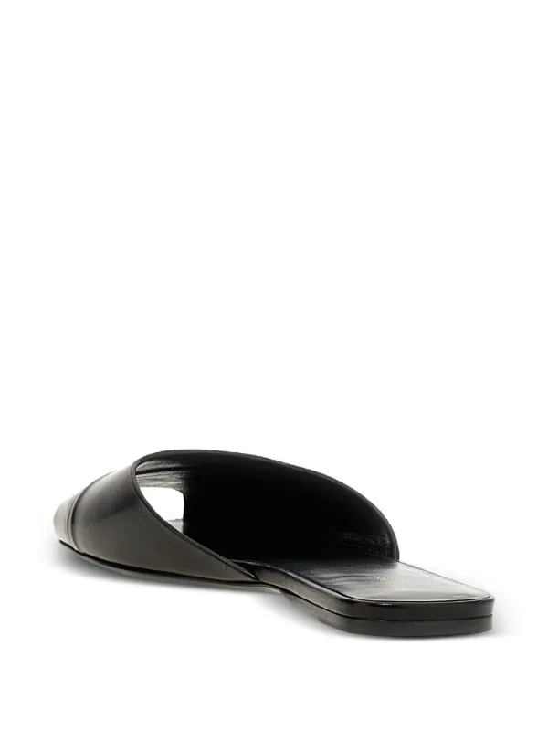 サンダル・ミュール THE ROW 'Milla Flat' sandals Black The Row Milla Flat Sandals | Black | FARFETCH JO