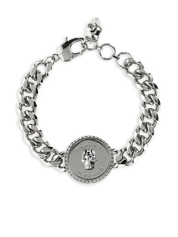 アクセサリーその他 MCQUEEN 'Sovereign Skull' bracelet 30143478_59483550_600.jpg
