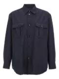 Brioni Vagabond button-up overshirt - Blue