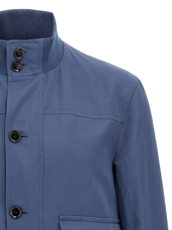 Brioni The 75th ボンバージャケット | ブルー | FARFETCH JP