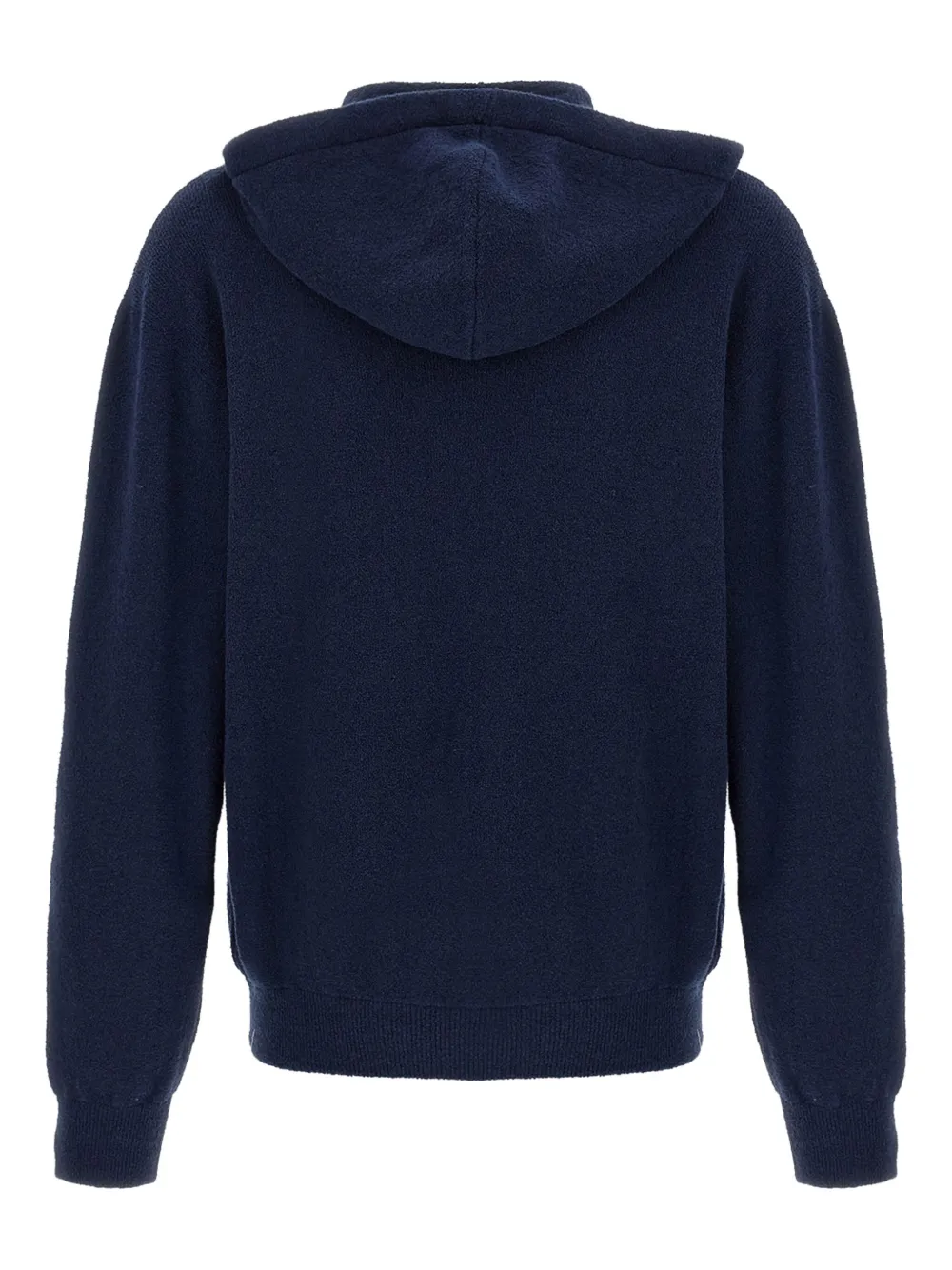 Roberto Collina Hoodie van badstof Blauw