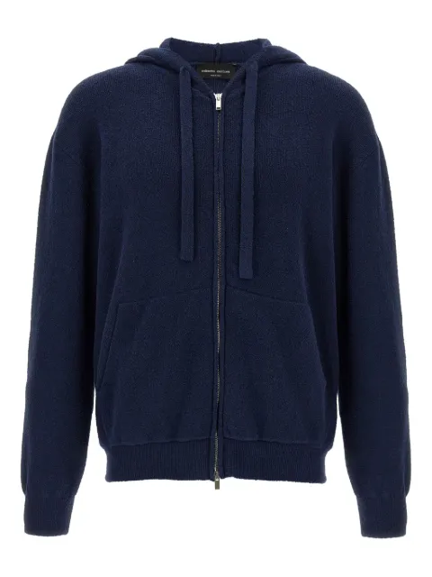 Roberto Collina hoodie en éponge