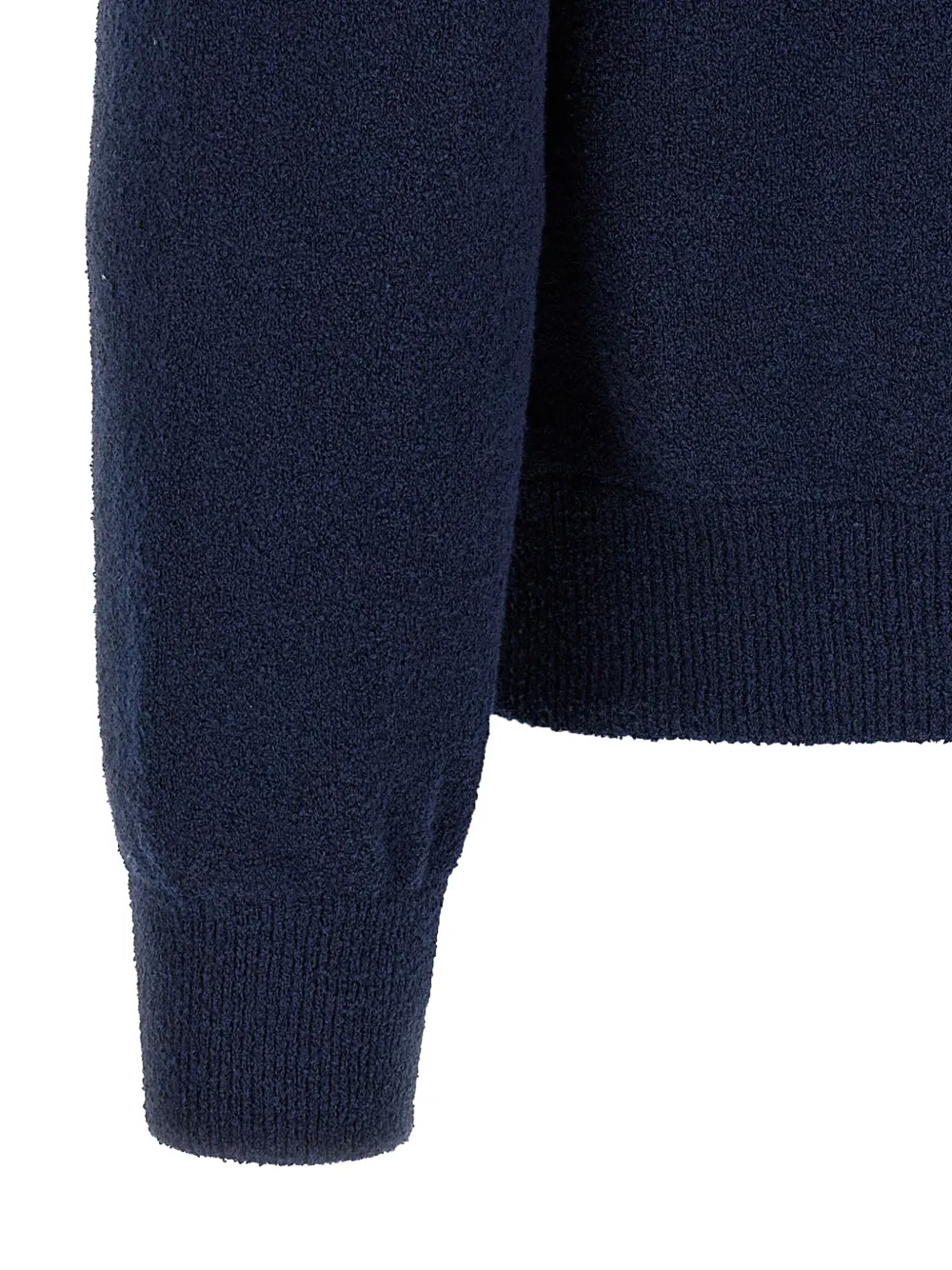 Roberto Collina Hoodie van badstof Blauw