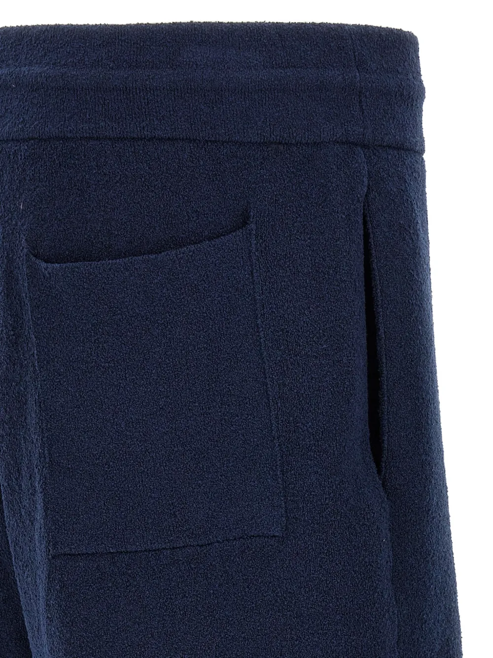 Roberto Collina Shorts met trekkoord Blauw
