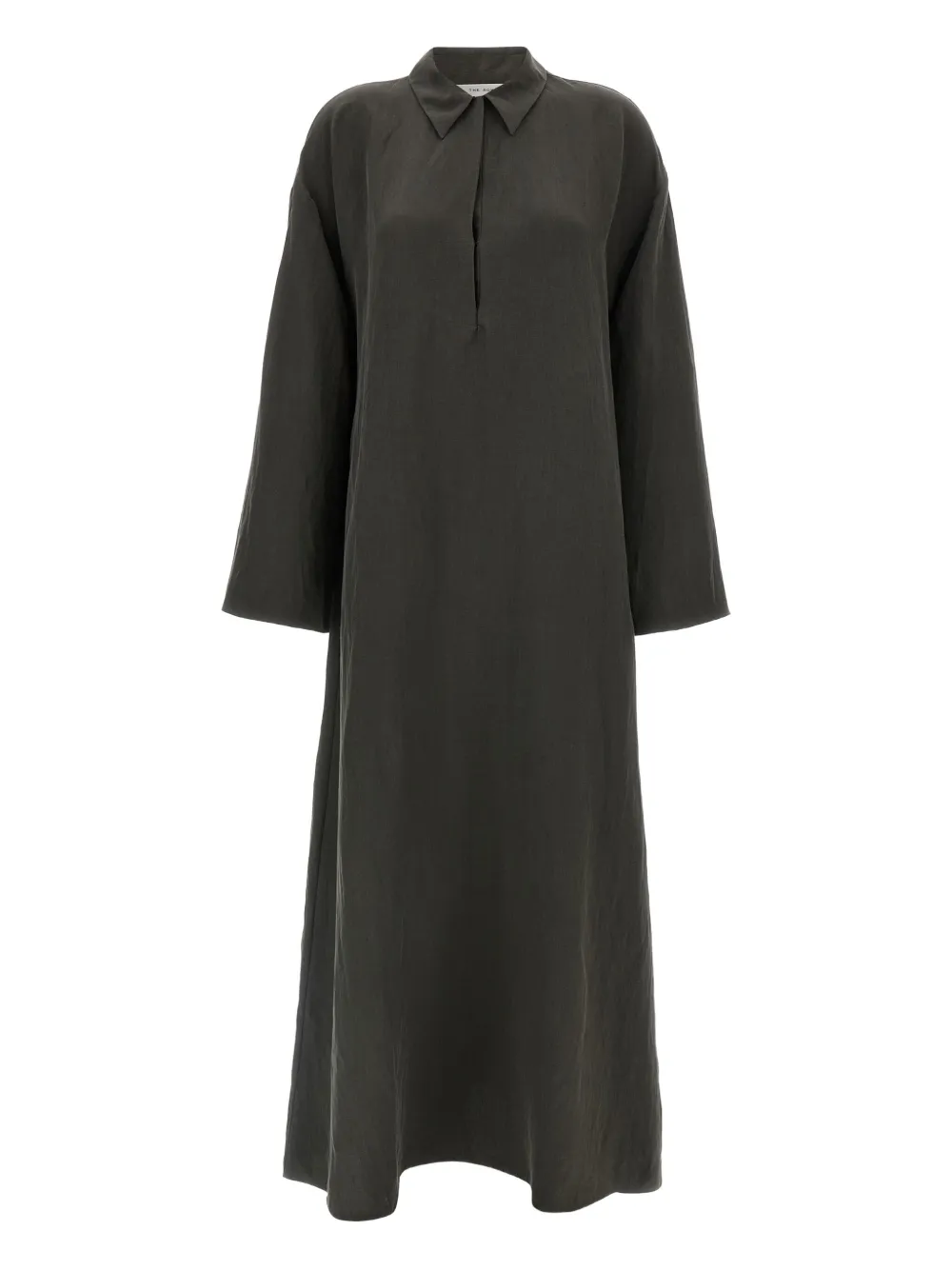 The Row Millen collared maxi dress Grijs