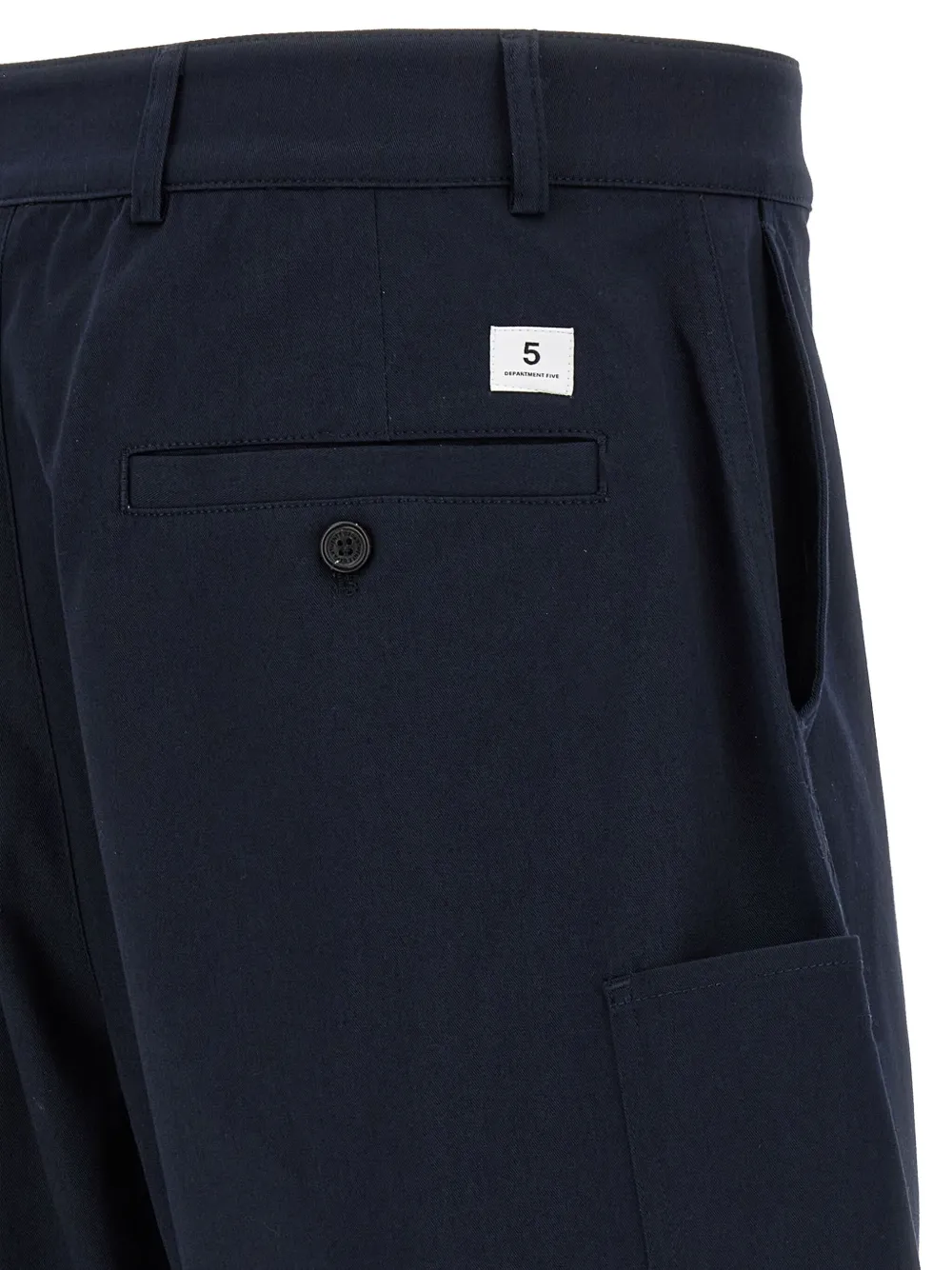 Department 5 Shorts met logopatch Blauw