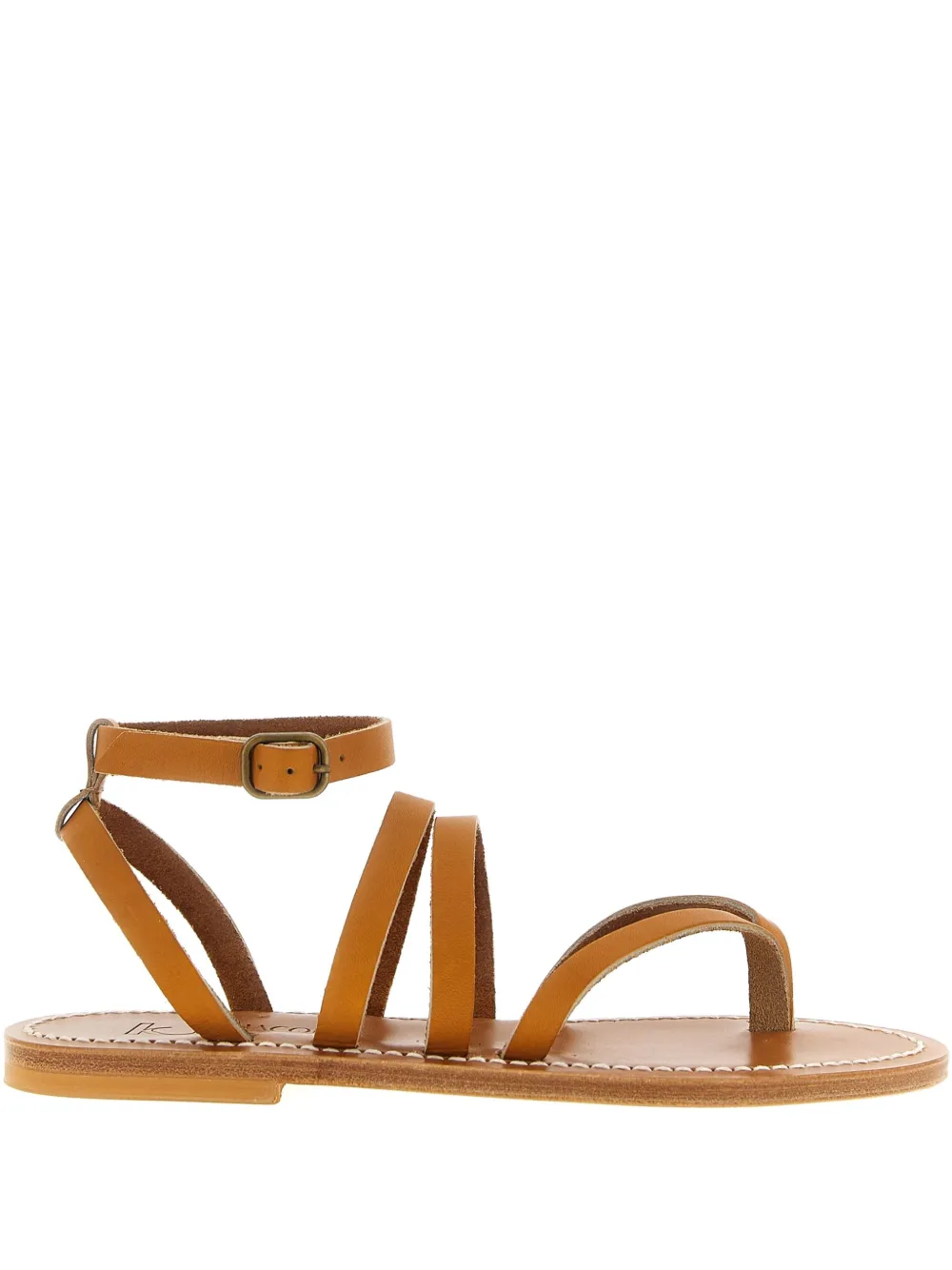 K. Jacques Hemeree leather ankle-strap sandals Brown