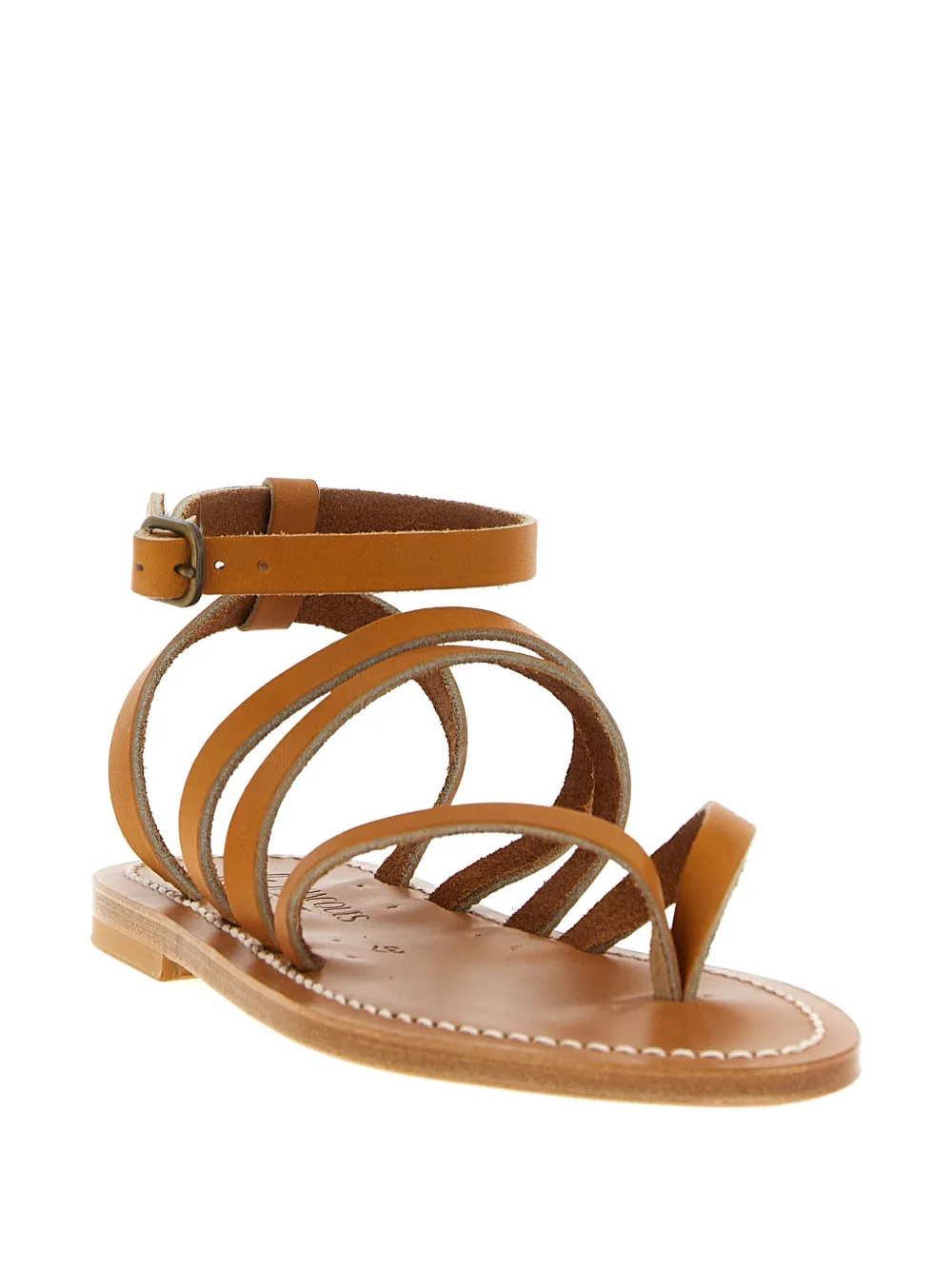 K. Jacques Hemeree leather ankle-strap sandals Brown
