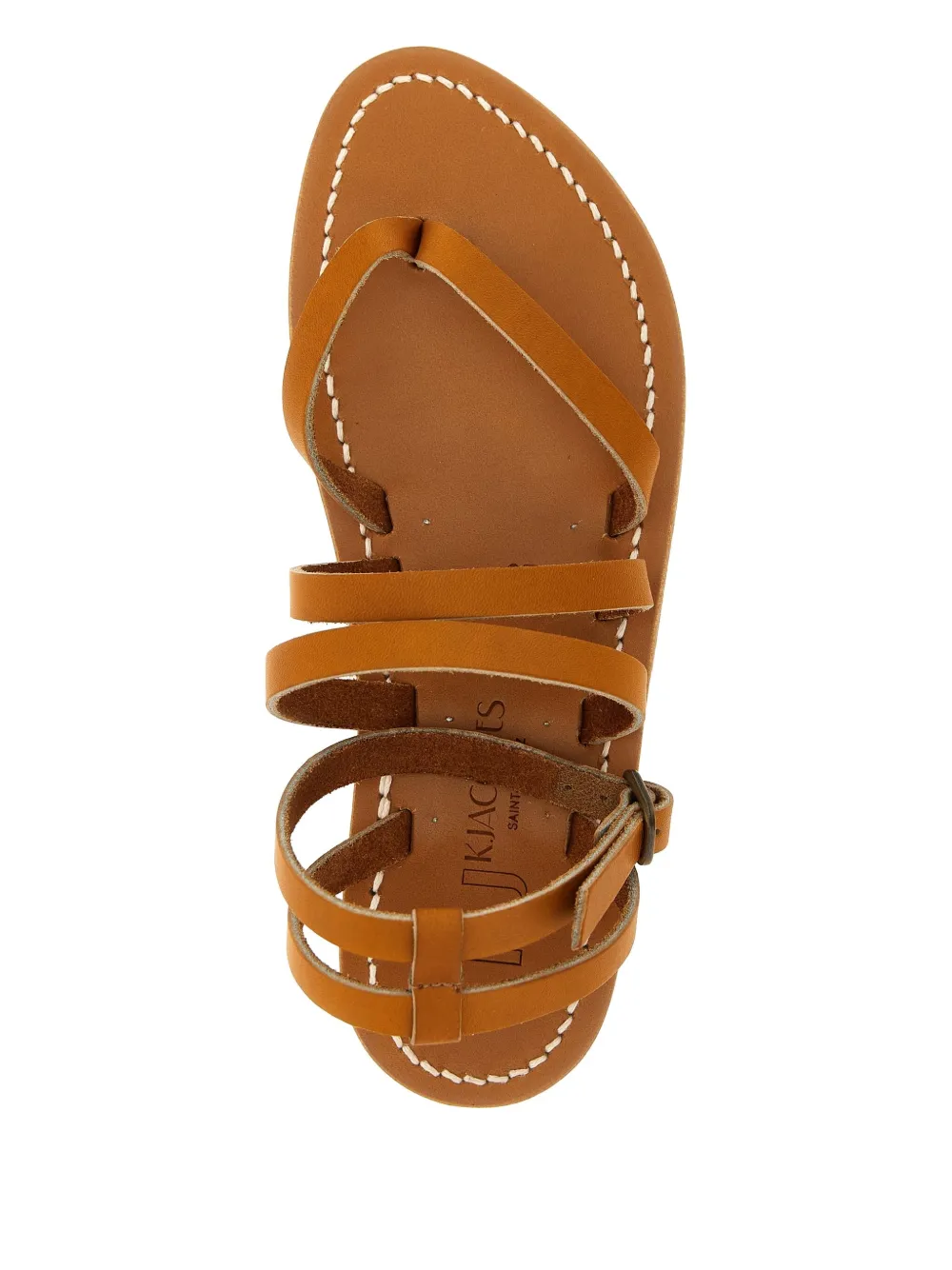 K. Jacques Hemeree leather ankle-strap sandals Brown