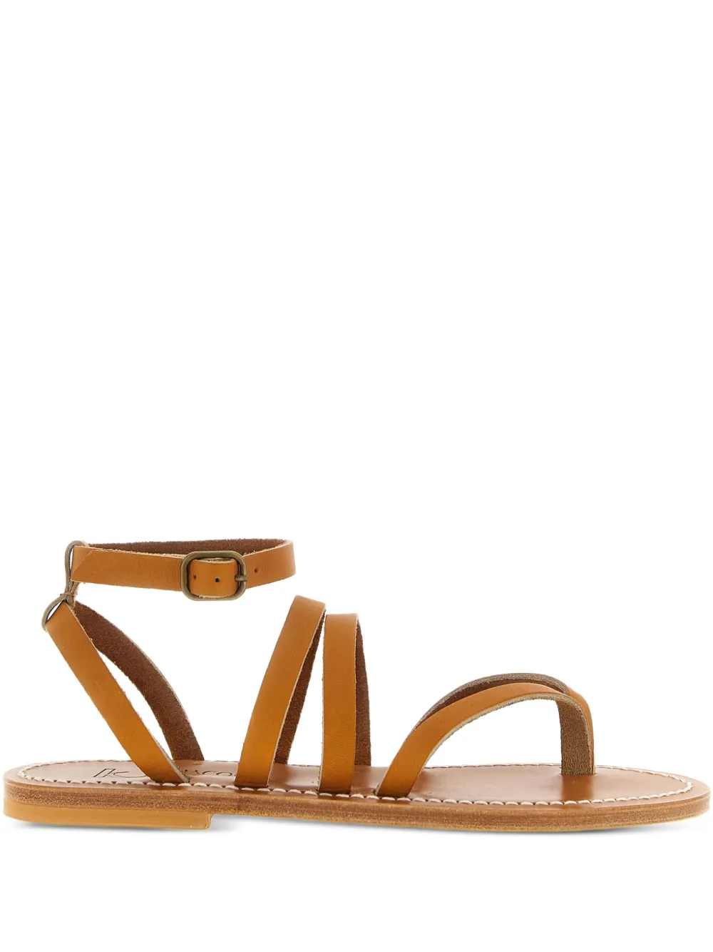 K. Jacques Hemeree leather ankle-strap sandals Brown