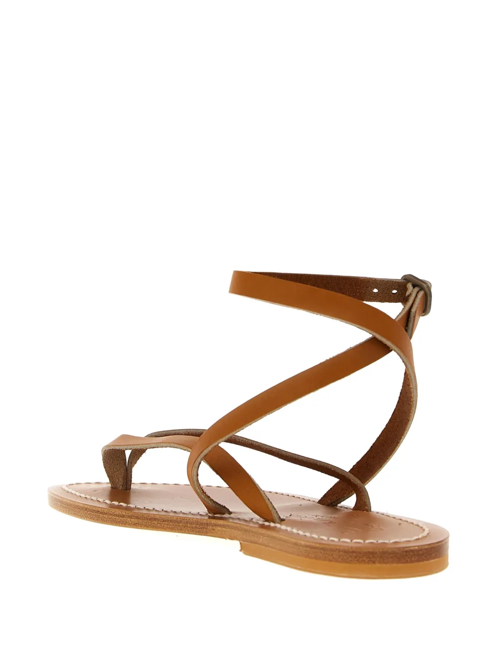 K. Jacques Smyrne leren sandalen Bruin