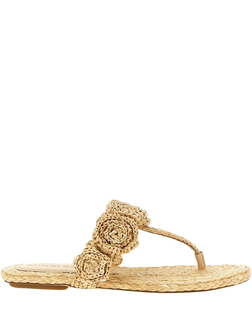 Stuart Weitzman Magnolia floral-embellished sandals Neutrals