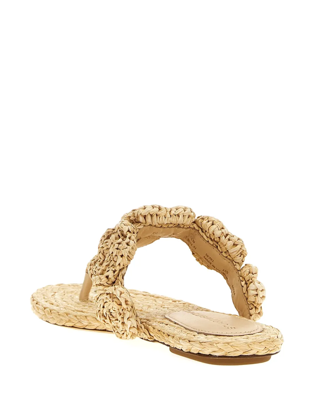 Stuart Weitzman Magnolia floral-embellished sandals Neutrals
