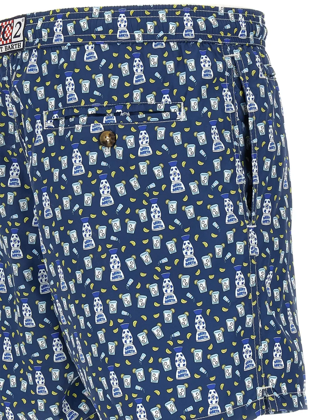 MC2 Saint Barth Lightning zwembroek met patroon Blauw