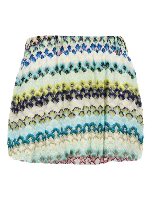 Missoni patterned lace mini skirt