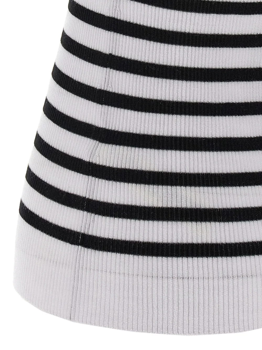 KHAITE striped sleeveless top Wit