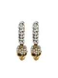 Alexander McQueen skull-charm hoop earrings - Gold
