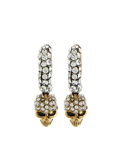 Alexander McQueen skull-charm hoop earrings