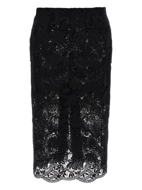Ermanno Scervino floral-lace midi skirt