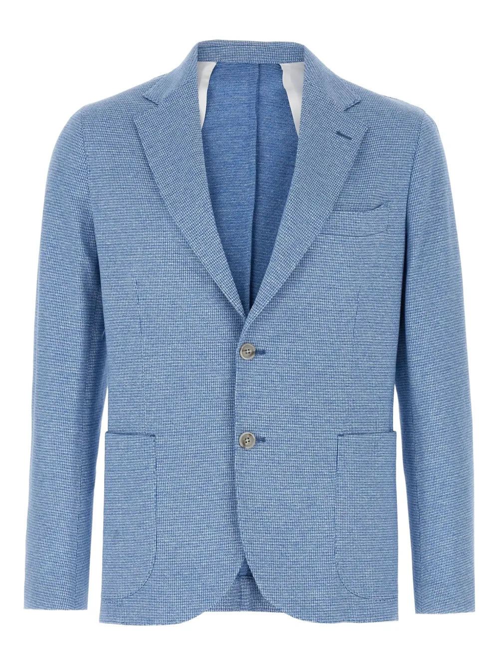Barba Dynamic 201 houndstooth-patterned blazer | Blue | Image 1
