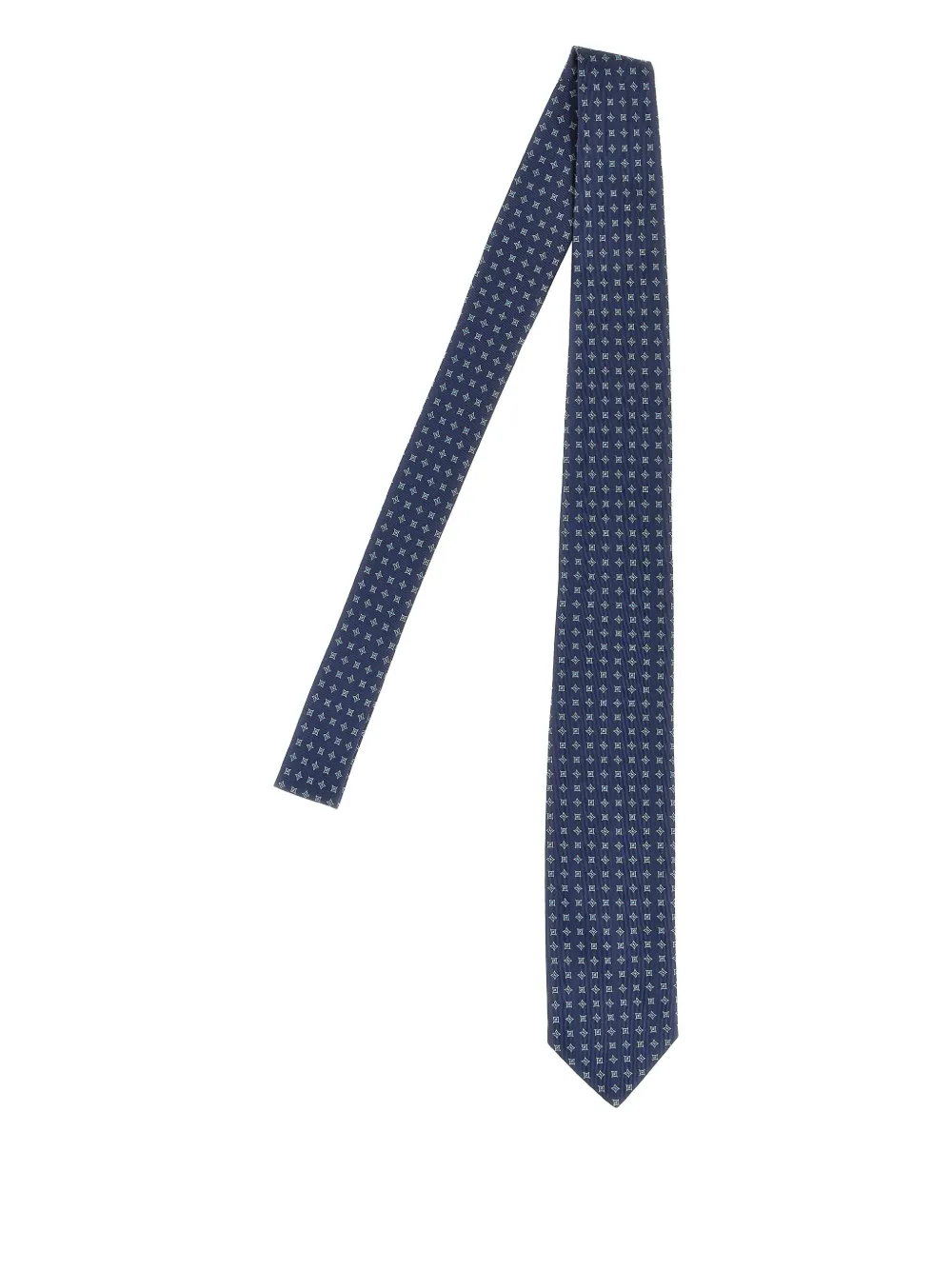 Barba patterned silk tie | bleu | Image 1