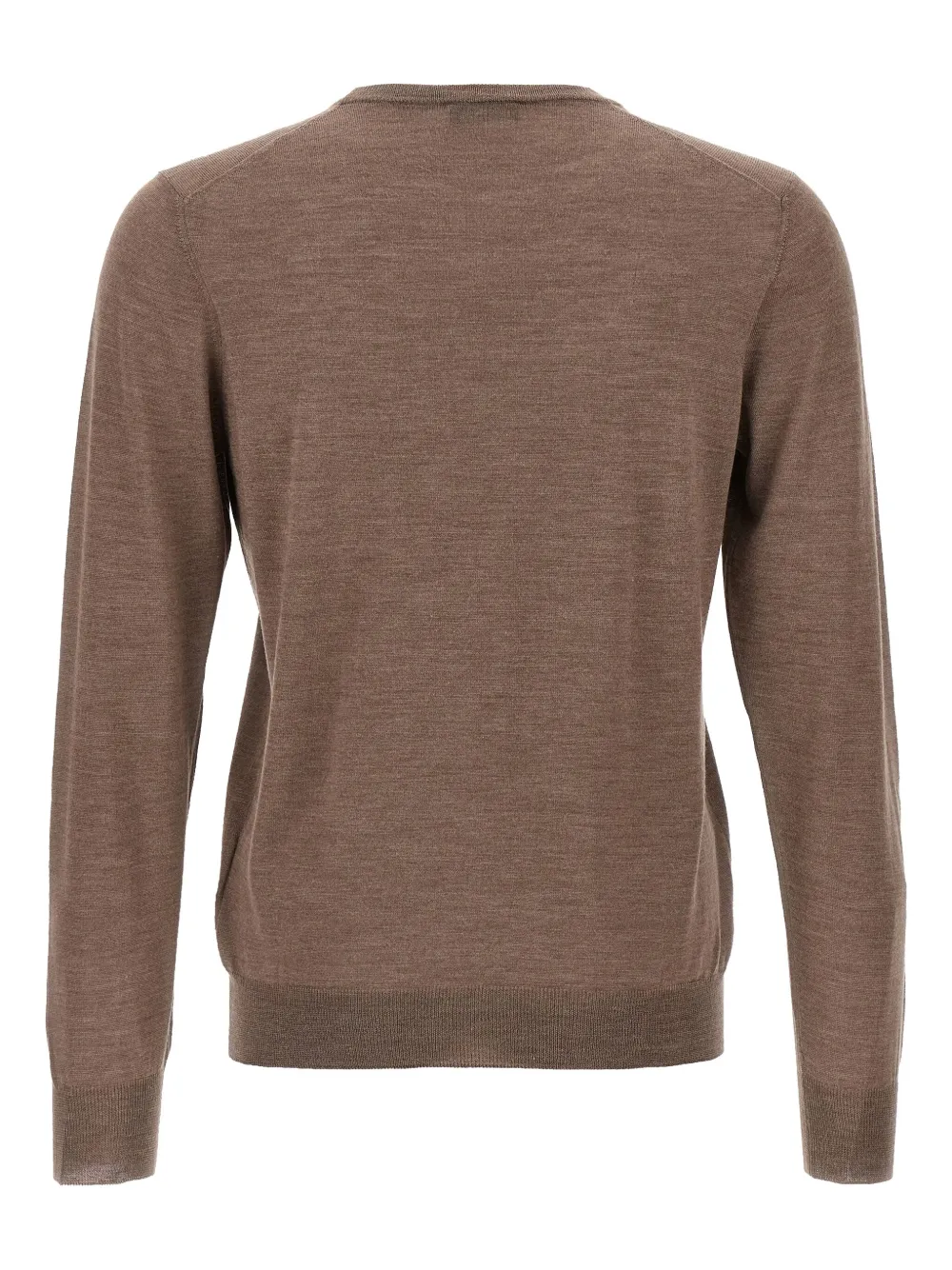 Barba crew-neck long-sleeve jumper - Bruin