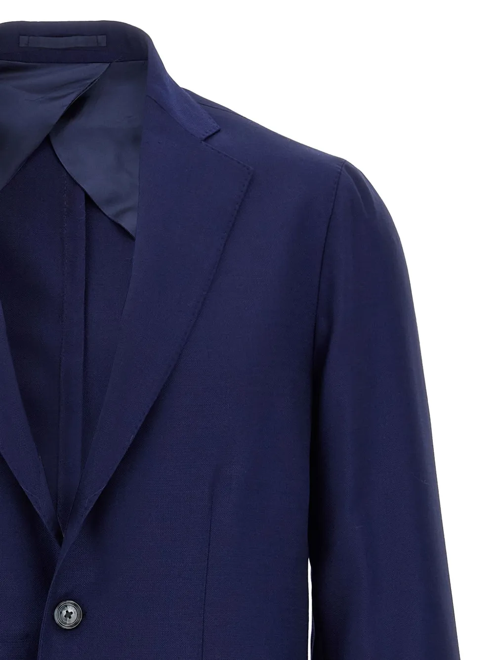 Barba Jim2 getailleerde blazer Blauw