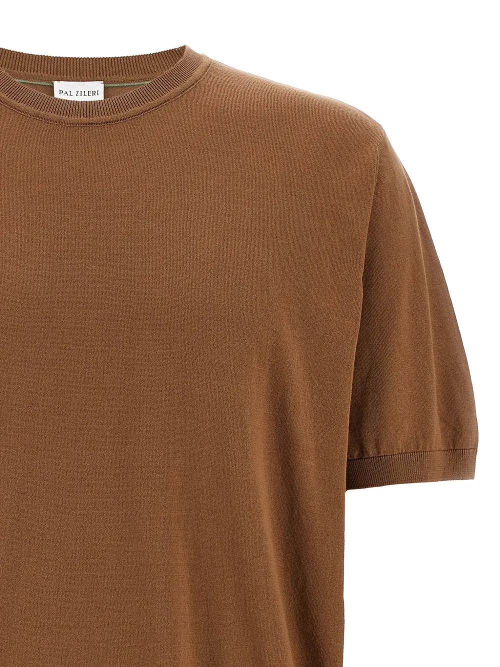 Pal Zileri Gebreid T-shirt Bruin