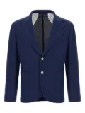 Barba patch-pocket cotton blazer - Blue