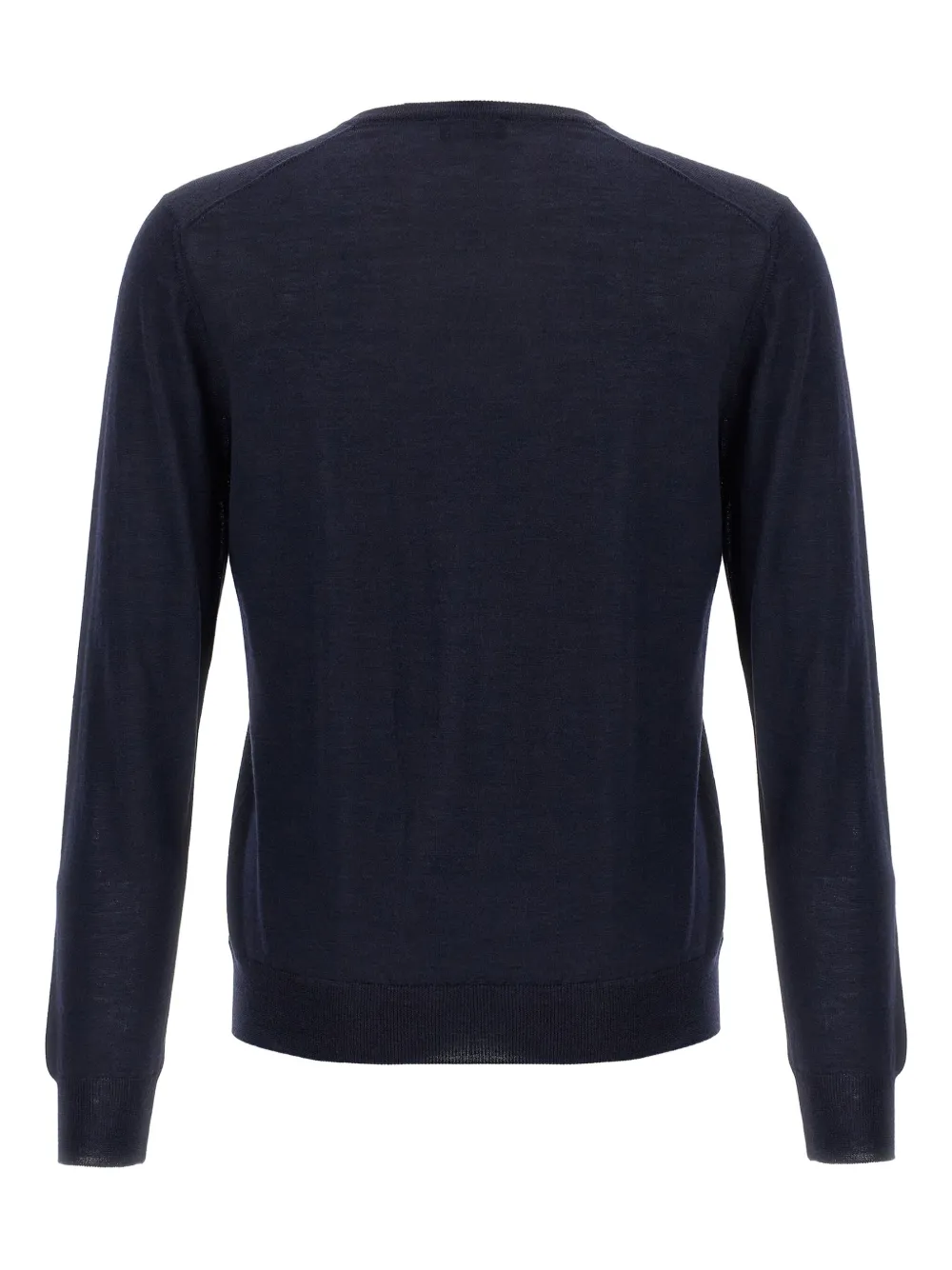 Barba V-neck knitted jumper - Blauw