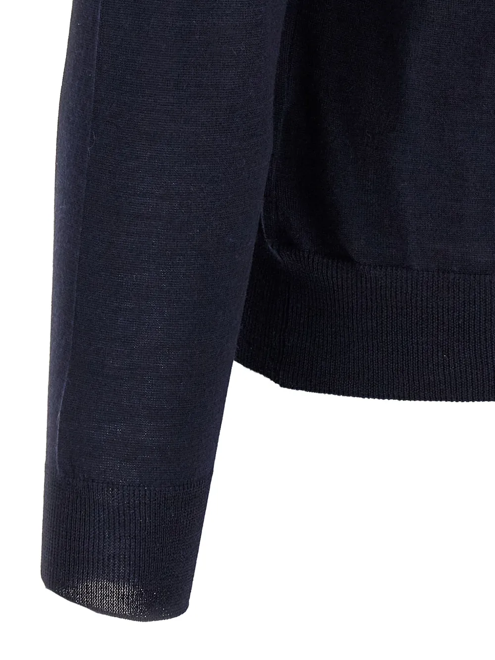 Barba Gebreide trui met V-hals Blauw