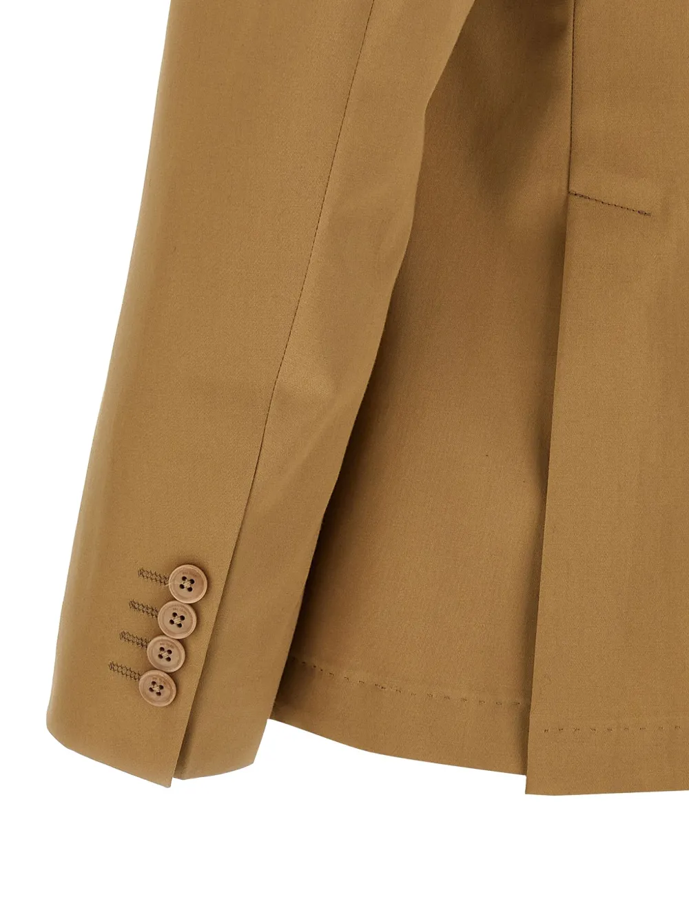 Pal Zileri single-breasted notched-lapels suit Beige