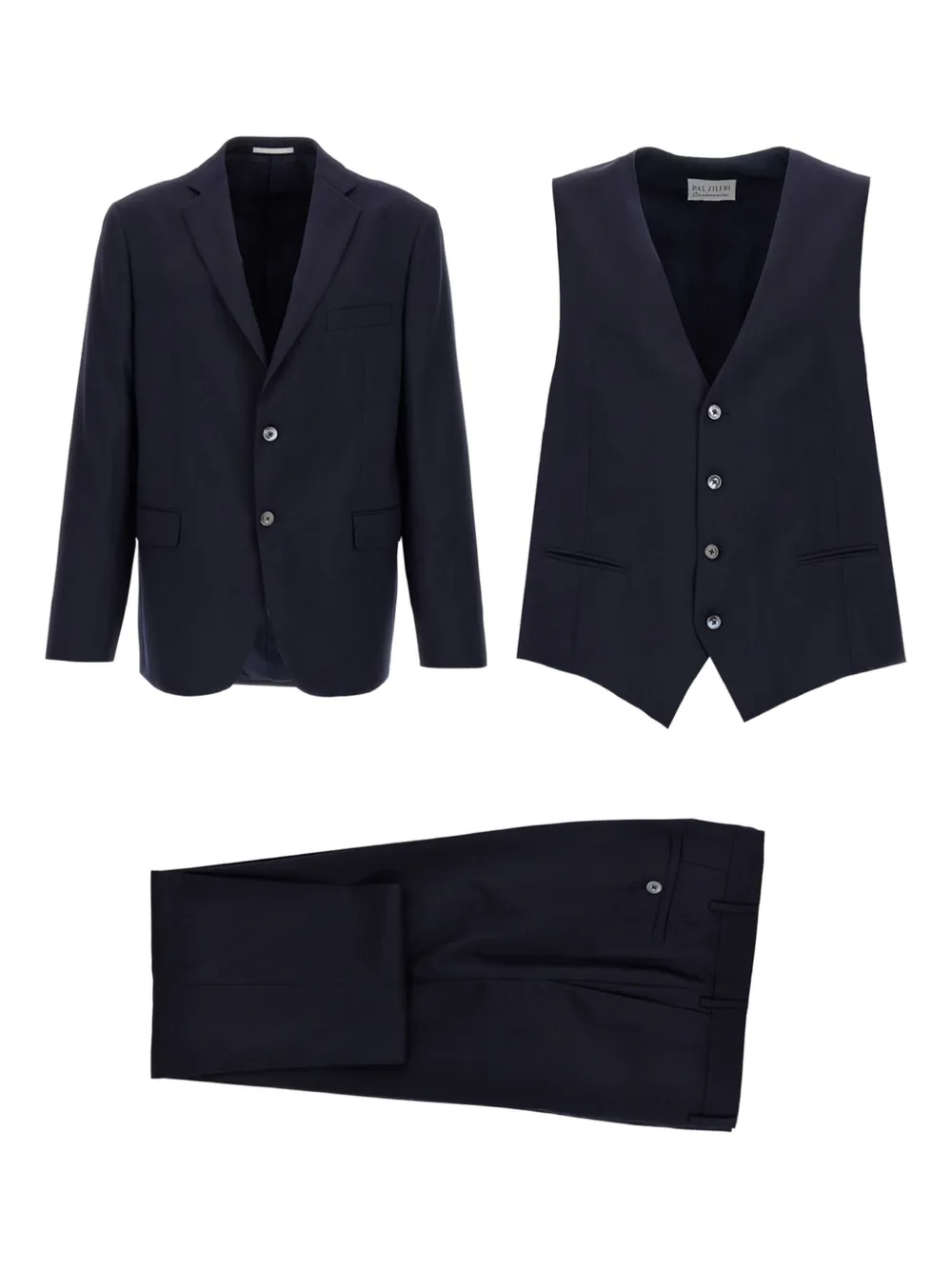 Pal Zileri single-breasted three-piece suit | Blue | Image 1