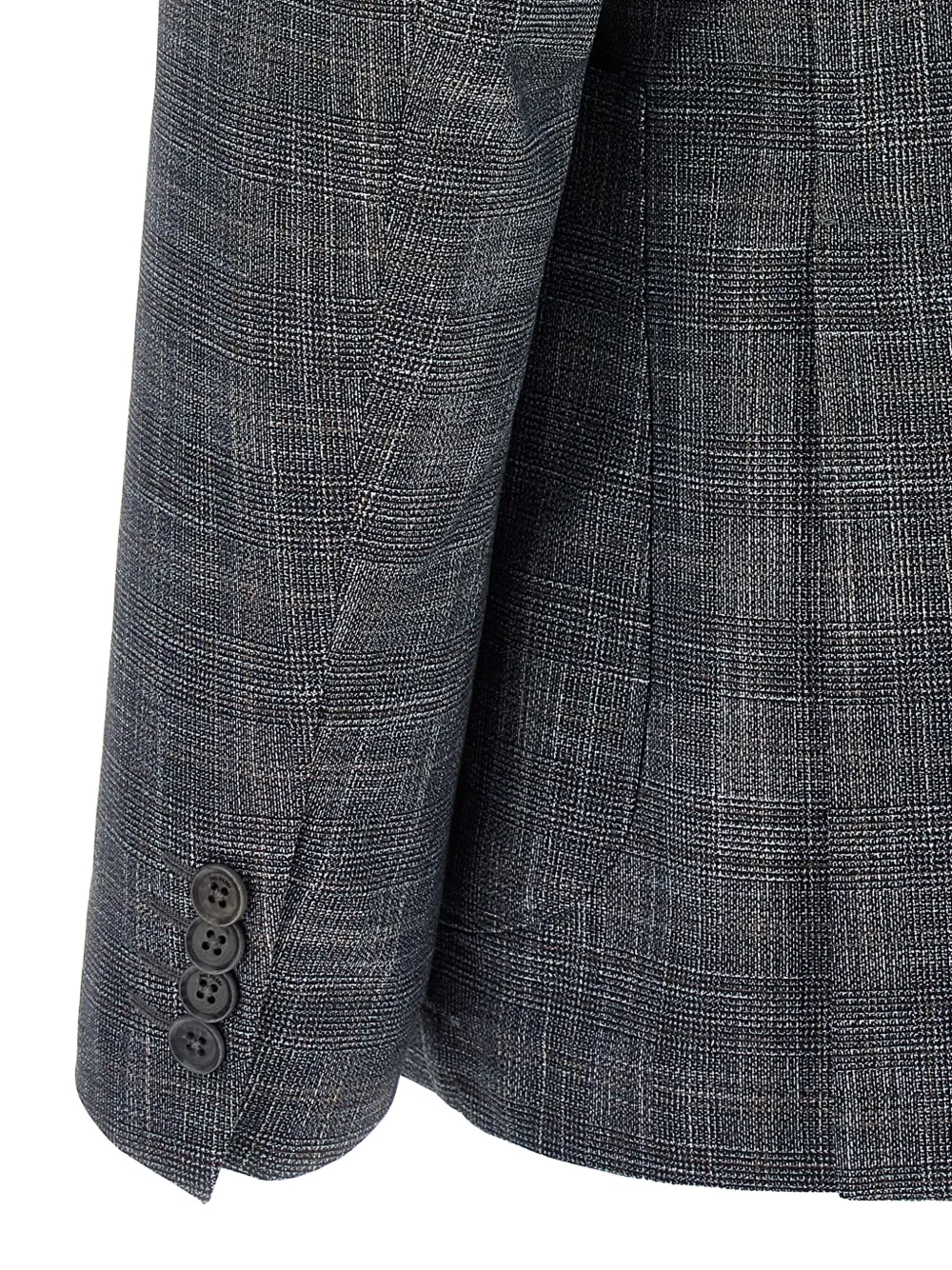 Pal Zileri Blazer met enkele rij knopen en geweven patroon Blauw