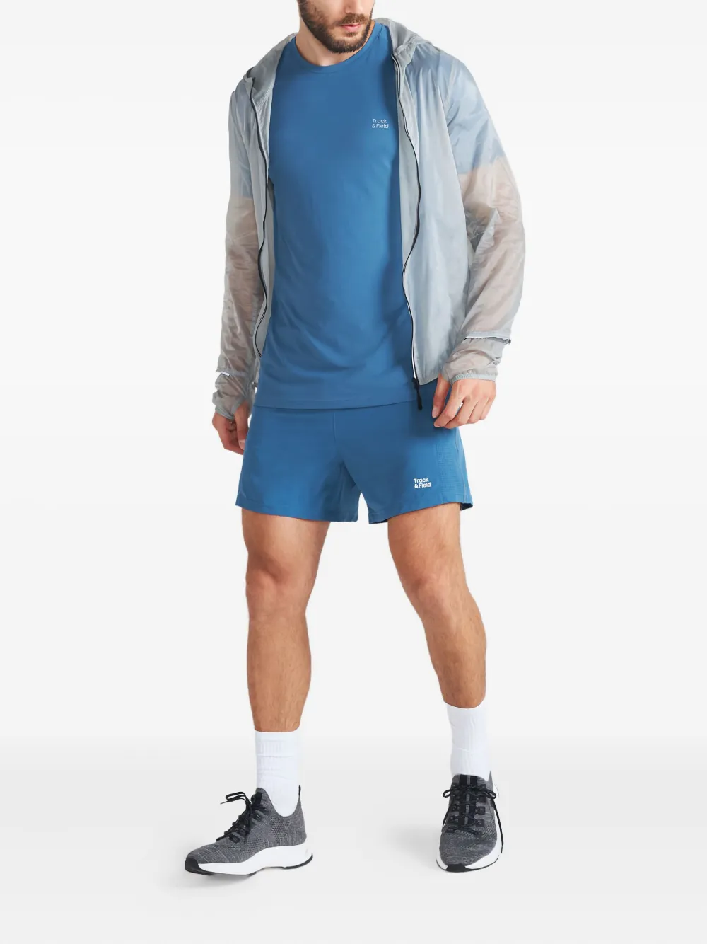 Track & Field Short com estampa de logo | Bermuda cargo | Image 2