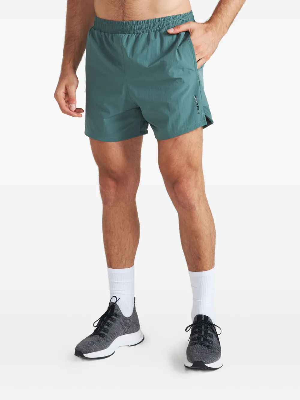 Track & Field Short com cós elástico | Verde | Image 1